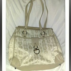 Etienne Aigner cream purse